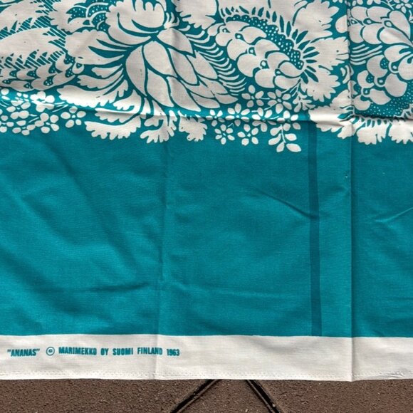 Marimekko by Suomi Finland 1963 Maija Isola "Ananas" Fabric 54" x 38" - Picture 10 of 12